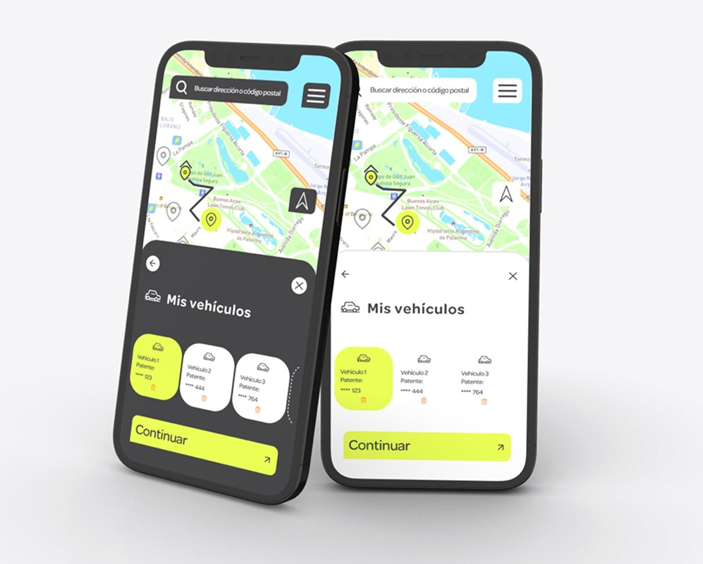 Iphone Mockup App mobil Estacionate