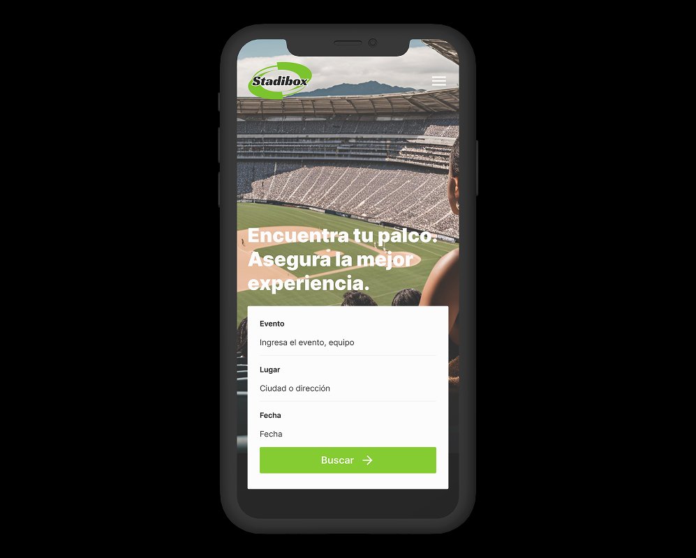 Iphone Mockup web principal mobil Stadibox